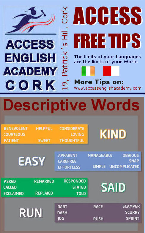 Course English Cork TIP DESCRIPTIVE