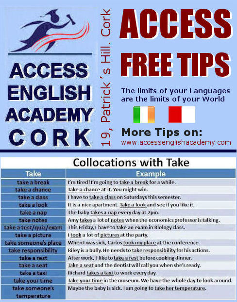 Course English Cork TIP TAKE